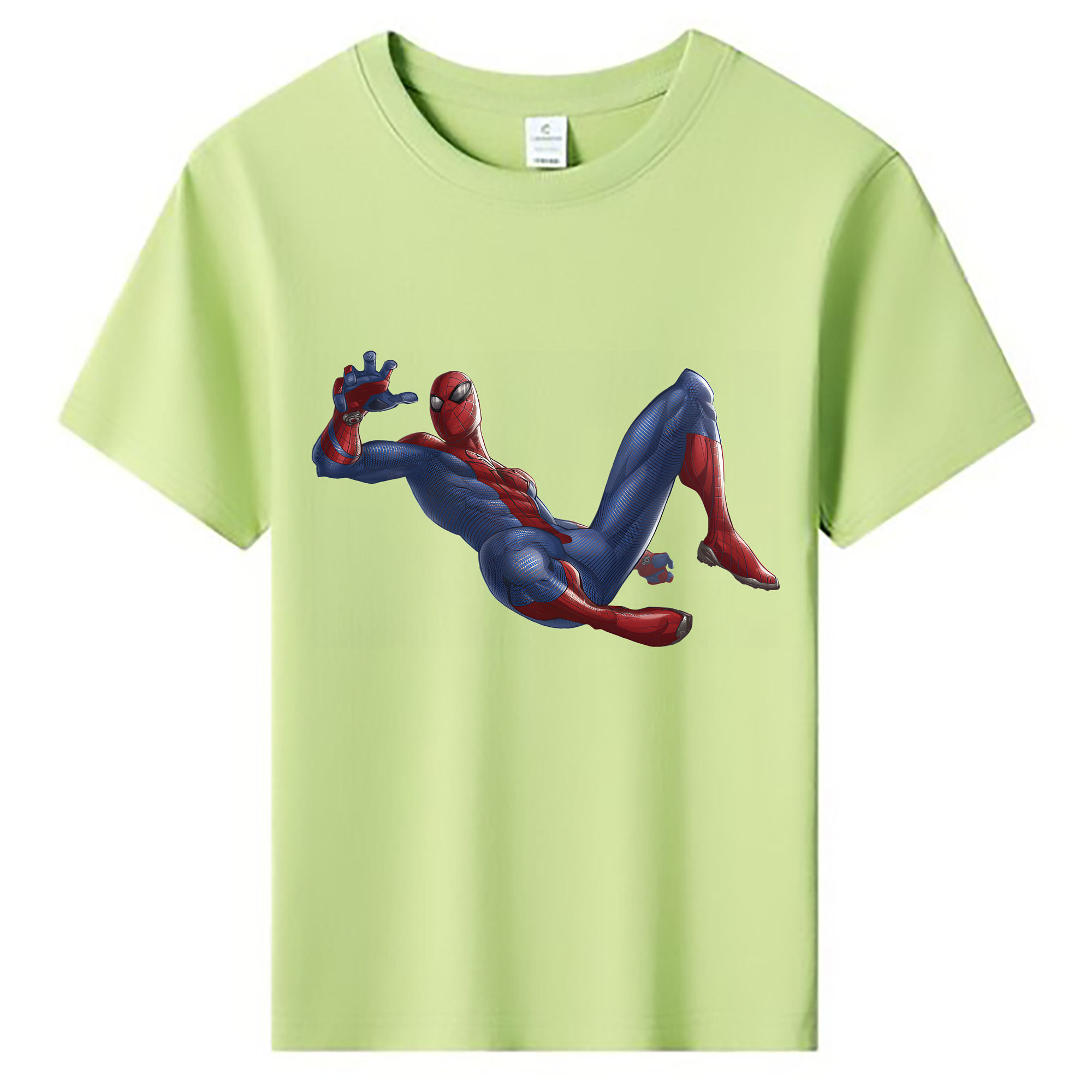 （画像用） Spider Man スパイダーマン 綿100％キッズTシャツ（フロントプリント）